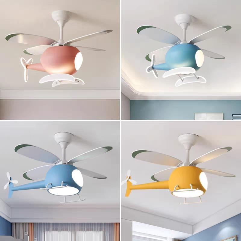 吸顶风扇灯2021年新款简约客厅卧室餐厅儿童隐形电扇灯吊扇灯一体