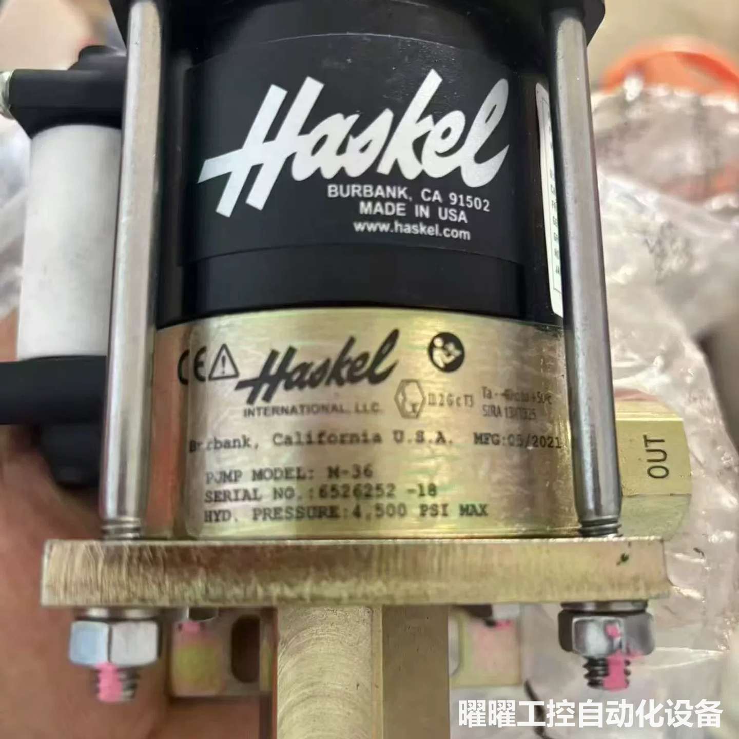 美国进口Haskel汉克斯气动增压泵M-36，M36，全新实