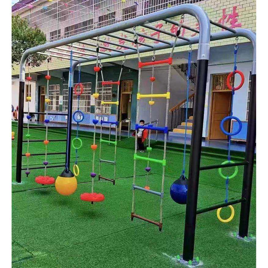 幼儿园户外攀爬绳秋千架儿童感统体适能训练器材体育活动圆盘秋千