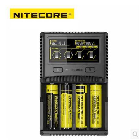 NITECORE奈特科尔SC4四槽智能液晶显示屏充电器usb多兼容3A快充