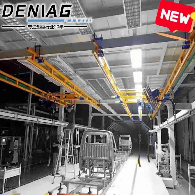 自立式组合起重机厂家轻型刚性轨道起重机250kg单梁起重机