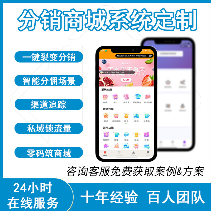 小程序商城开发定制作微信二三级企业形象VI设计