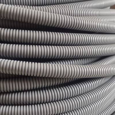 灰色套线波纹管 pp阻燃穿线蛇皮管软管室外电线光缆防晒保护套管