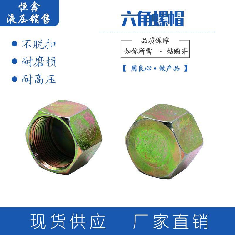 液压高压堵头内丝堵头闷头油管丝堵公制内螺纹油堵内牙堵冒母油塞