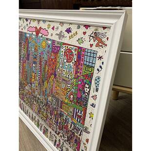 J6DA实木拼图框1000片大相框挂墙500装裱复古画框3002000拼图裱框