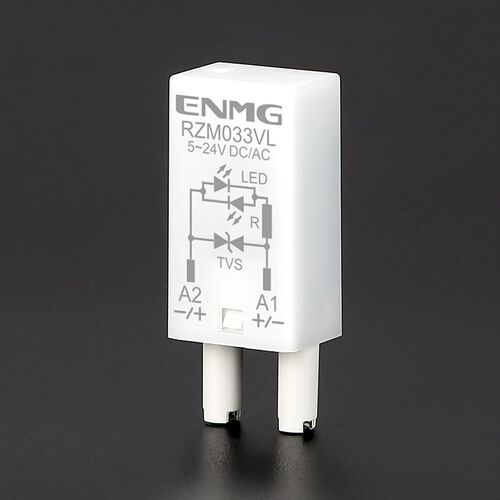 恩爵继电器保护防浪涌过压指示模块RZM033VL 5~24V DC/AC带指示灯