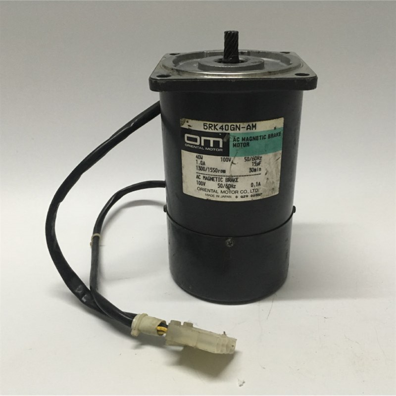 原装正品OM日本东方马达5RK40GN-AM齿轮减速电机40W100V刹车电机