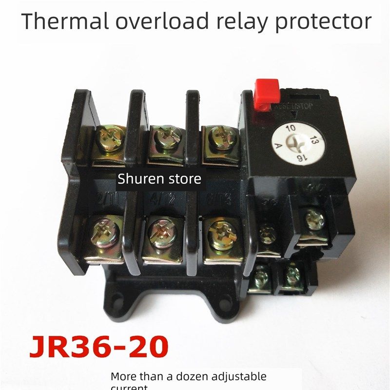 上海人民电机热过载继电器JR36-20 63温度过热保护器 16A 32A 63A