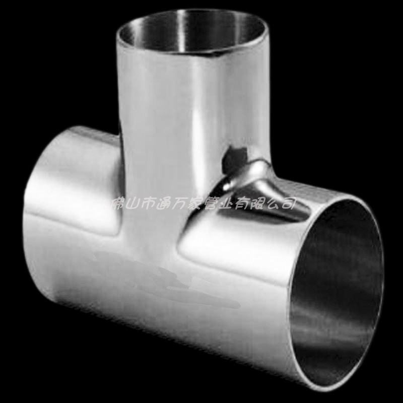 304不锈钢顺水三通排水焊接管件承插焊配件DN50至DN300下水管接头
