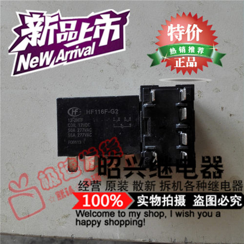 特价促销HF116F-G2-12-2HTF  宏发继电器 12VDC 散装全新