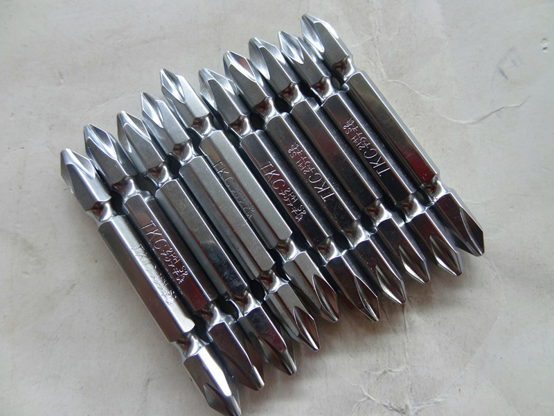 双头十字批头强磁 电动螺丝批头加硬 气动批咀风批十字起子头PH2