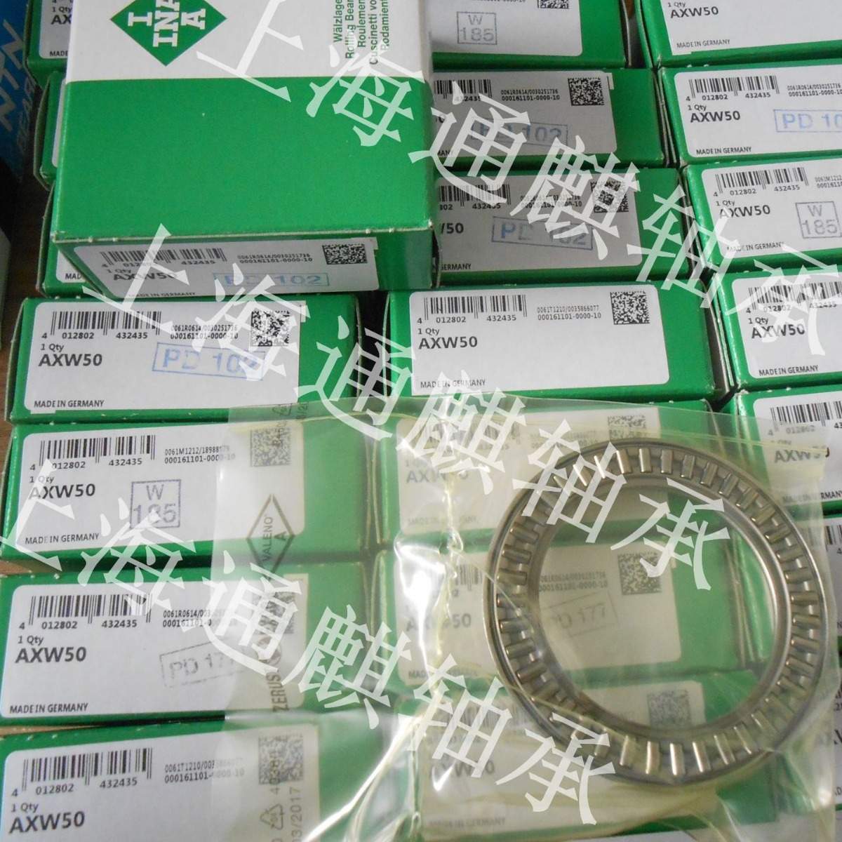 INA 推力滚针AXW50轴承