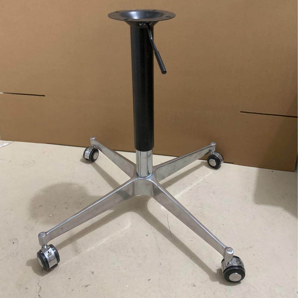 十字桌脚可升降滑轮脚可移动办公桌脚金属台脚升降支架不锈钢桌腿