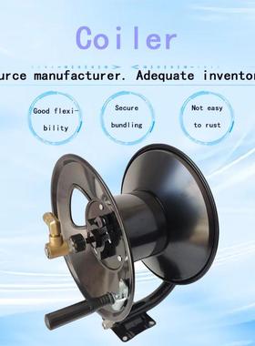 手摇高压卷管器100ft150ft绕管机疏通机手动便携收纳盘管器