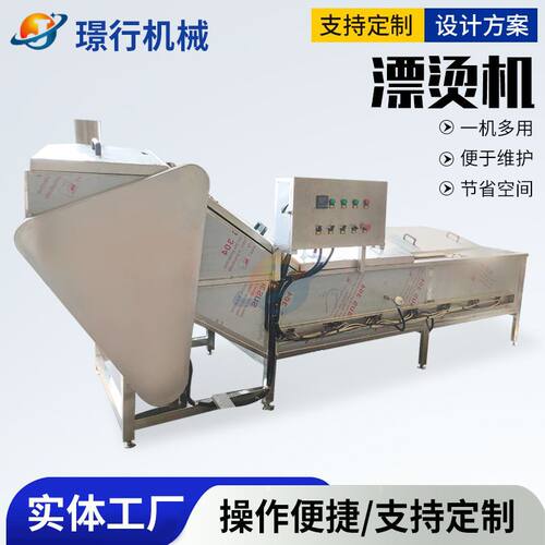 批发大型果蔬护色漂烫机豆角漂烫流水线松茸榛蘑清洗设备漂烫机
