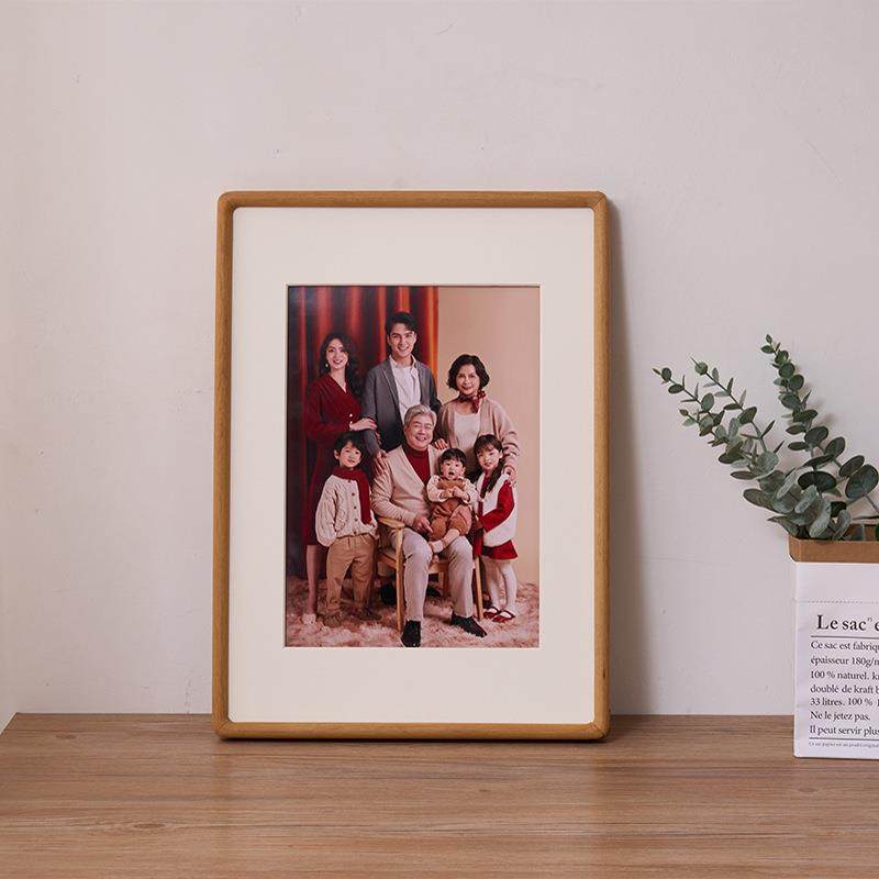 黑胡桃柚木高级榫卯相框8寸10寸20寸A4A3画框装裱洗照片