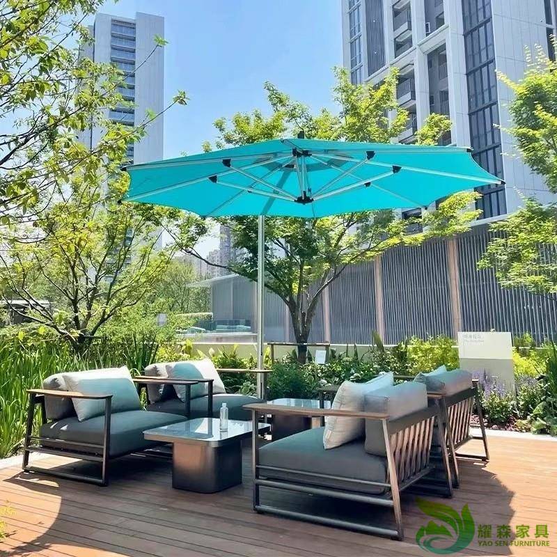 北欧户外沙发铝合金庭院露台酒店防水晒别墅休闲创意室外家具组合