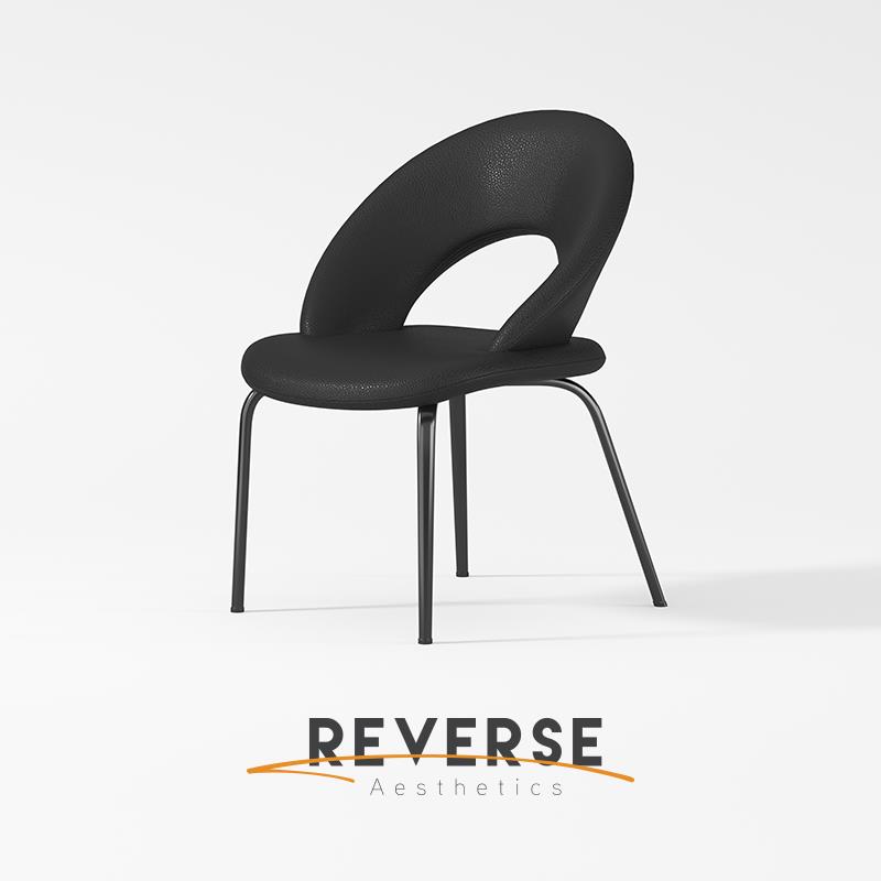 逆时针意式轻奢高级餐椅家用靠背椅新款磨砂皮现代简约饭厅酒店椅