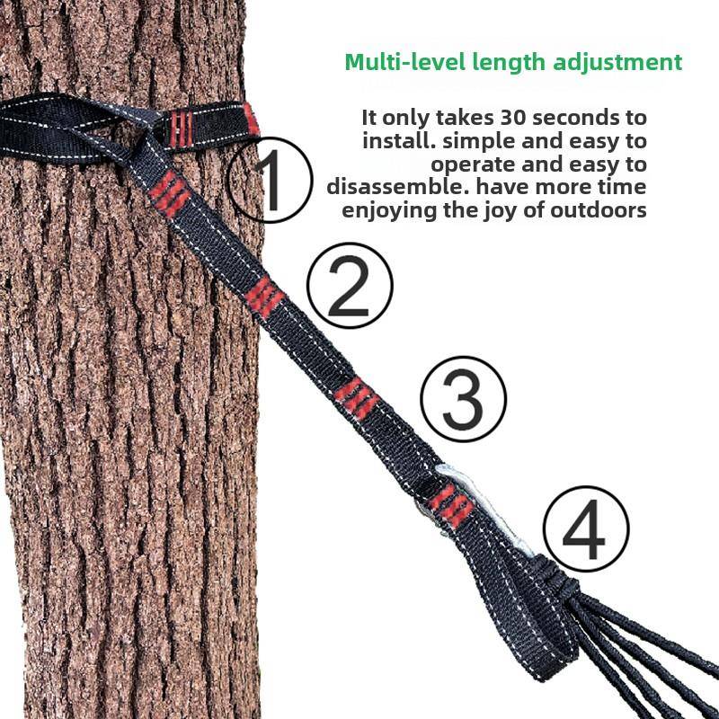 可调节树带多环菊绳吊床绑带绑绳延长带秋千吊绳子加长绳配晾衣绳