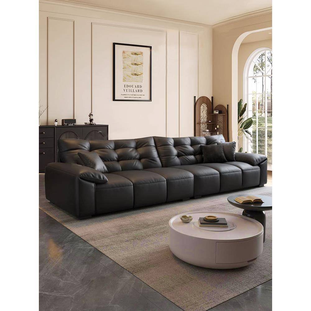 意大利Normcore大黑熊大象耳朵沙发客厅家居现代简约层牛皮直排沙