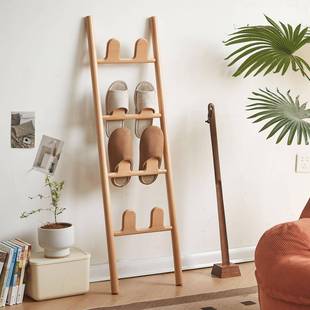 实木鞋架多层家用入户门口鞋子收纳置物架室内简易储物免安装鞋柜