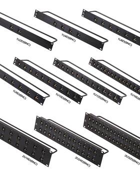 Jiasound2U16/24/32路高清HD-SDI/3G-SDI BNC 视频机柜跳线架面板