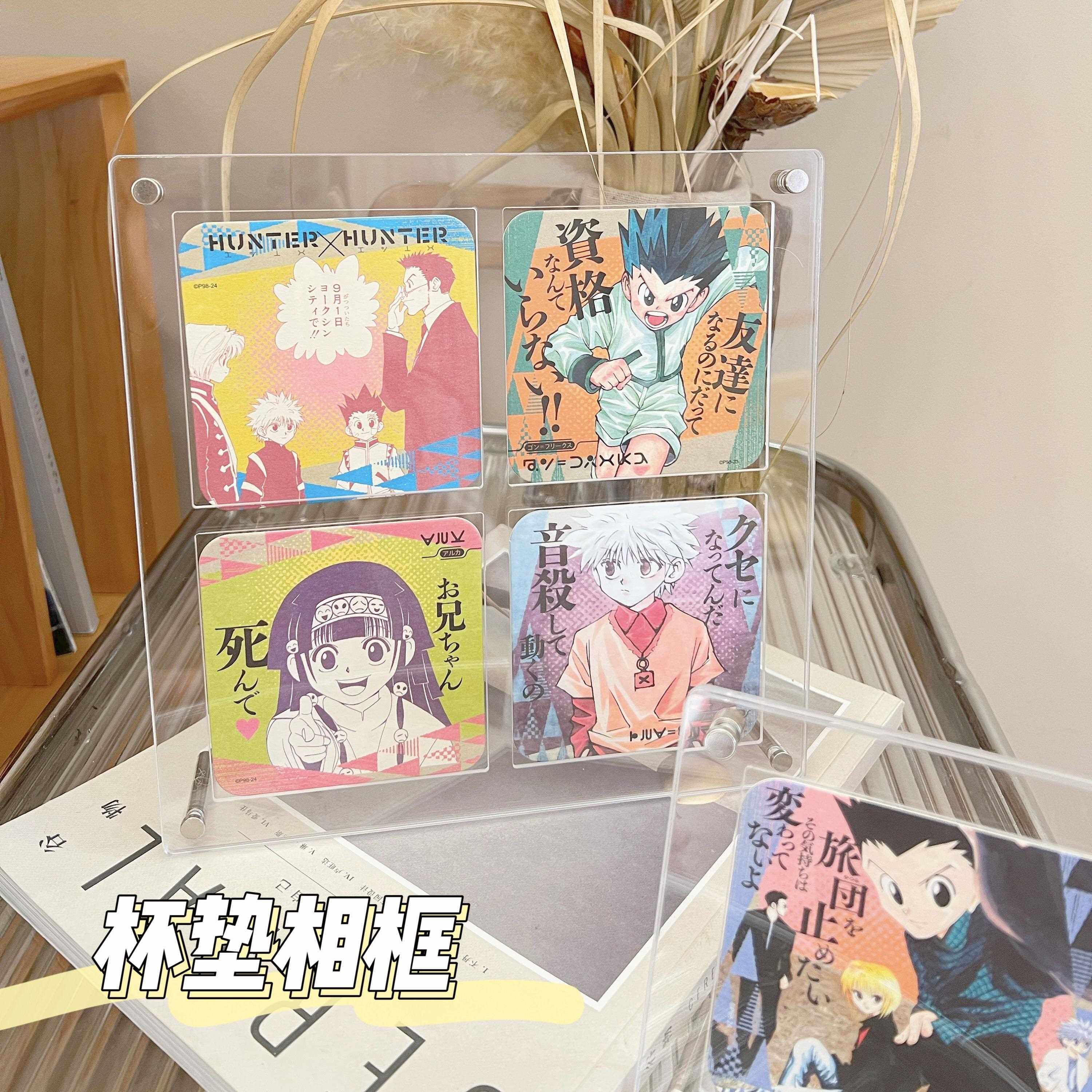 杯垫亚克力相框高透圆形方形谷美收纳九宫格谷子咕卡展示架可定制图片