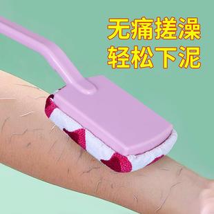 搓背搓澡神器沐浴擦背刷长柄强力搓泥不求人搓澡巾洗澡女后背下灰