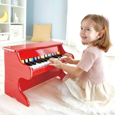 Hape25键机械钢琴家用3-10岁宝宝木质婴幼儿童男女孩益智玩具迷你