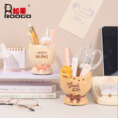 创意田园仿花束树脂花盆桌面装 饰收纳儿童笔筒创意小花盆