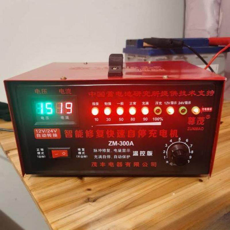 伏汽车电瓶功充电器全AL101605智通用大率蓄电池充能电机