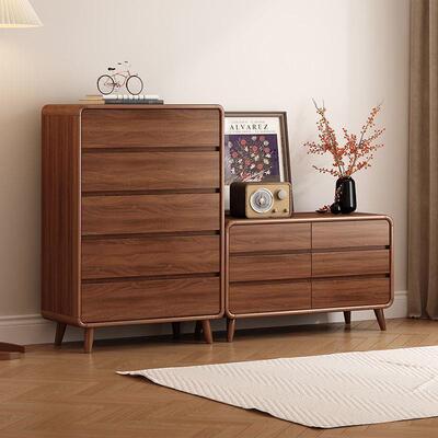 新客中式六斗储柜多功能木框厅抽实屉式物柜家用复古柜86995五八