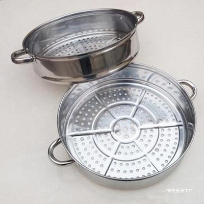 买1送蒸布)加加高不厚锈钢蒸TPZ格蒸(笼蒸屉蒸盘蒸架隔 层蒸篦子