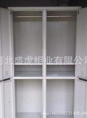 衣家用约现代不锈钢衣多柜 门灰色更衣柜 简白色钢制推VEL拉式更