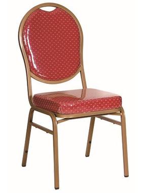 福金架方可管四脚叠CNH酒加店餐椅 会议椅 铁餐椅盟