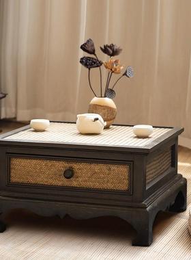 榻日式实木榻米小桌子方桌矮桌炕桌阳飘台窗茶几禅炕意茶92104桌