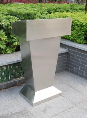 安户外不17973锈钢登演讲台物业记台迎保礼宾台咨客发言台宾接