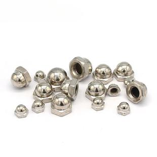 M镀镍圆头6盖型螺母F766J7MM螺丝帽盖形装饰螺帽球头m3M4M5M6M810