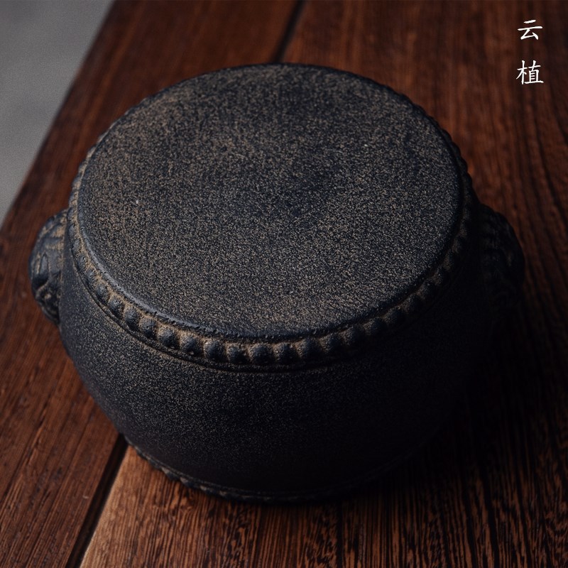 云植仿古仿石花盆底座摆件底座茶室书房客厅案头软件中国风复古