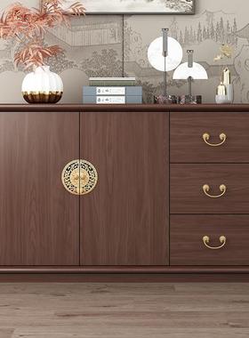 2家025新款全27773实木餐边柜用客厅靠墙一体多收纳柜厨房置功物