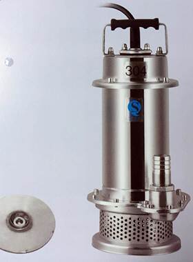 不电锈钢潜水泵耐酸38009泵碱潜水QD全不X锈钢小型潜水电泵