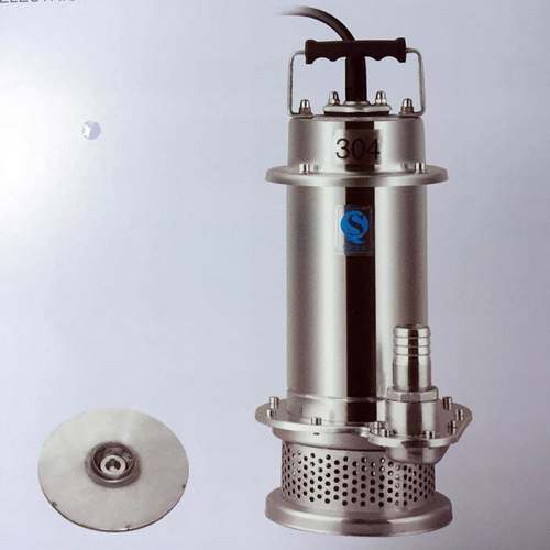 不电锈钢潜水泵耐酸38009泵碱潜水QD全不X锈钢小型潜水电泵