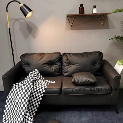 沙发小型客厅休息区接37172待出租房屋黑户服色皮装店卧人室双懒