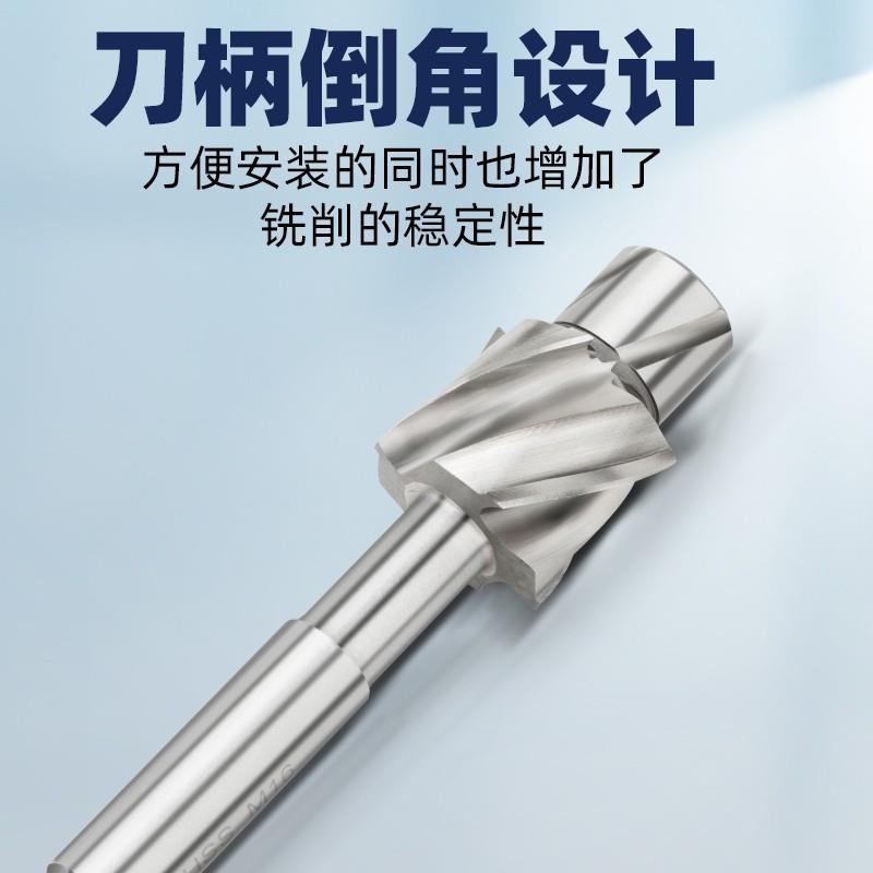 全磨柄四刃沉导孔铣刀直平底锪钻活柱阶梯头平底钻锪DHD钻唧嘴螺