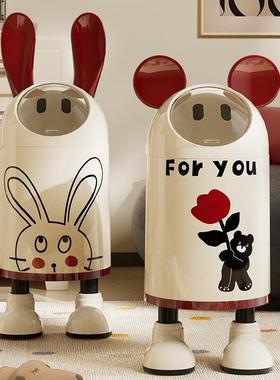 厅垃圾桶家用202客5新室内卫爱生间厕所带盖可纸篓高颜增势#706款