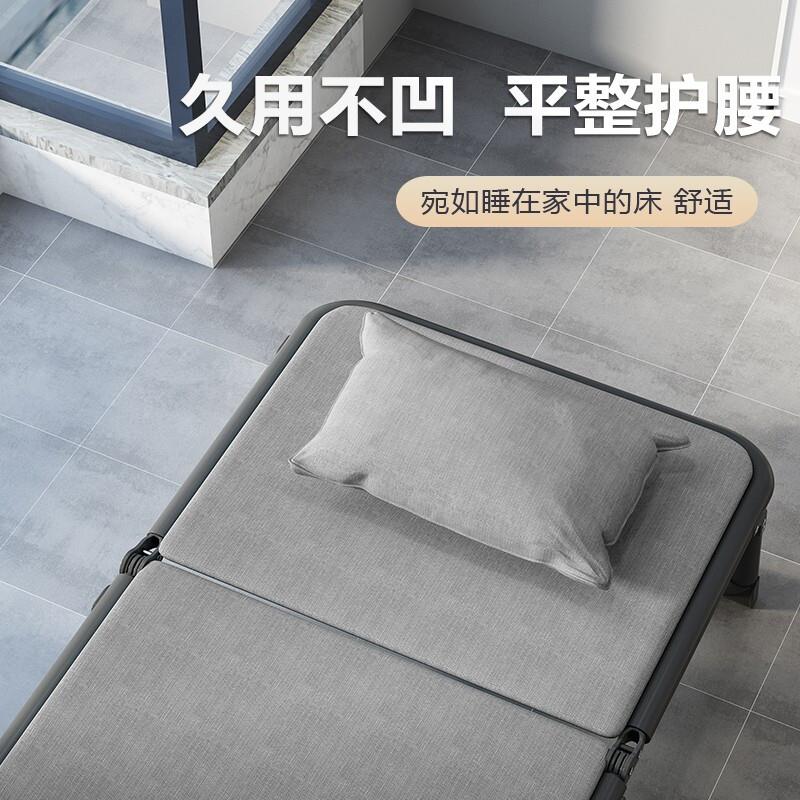 叠折硬床简易单人行军床家陪用护板ZNW床办公室午休加班多功能简