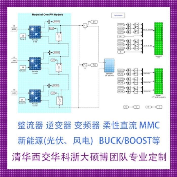 MATLAB/Simulink电力电子仿真代做 整流器逆变器新能源BUCK/BOOST
