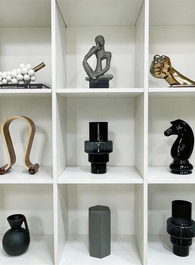 样板间饰品客厅酒柜书柜书房装饰品摆件家居饰品创意软装陈列组合