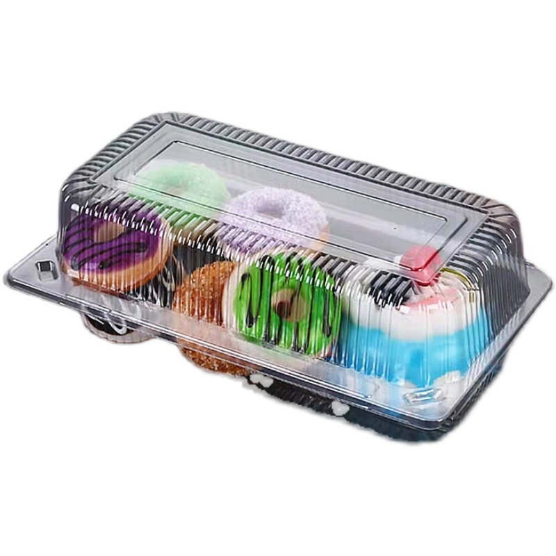 J312透明盒西点盒烘焙包装盒吸塑粑粑糕盒塑料盒长方形食品打包盒