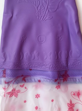 东亚80824家用手套加长包邮洗碗塑胶防水家务清洁PVC加绒浸胶厨房